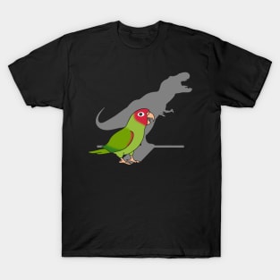 Red Masked Conure T-rex T-Shirt